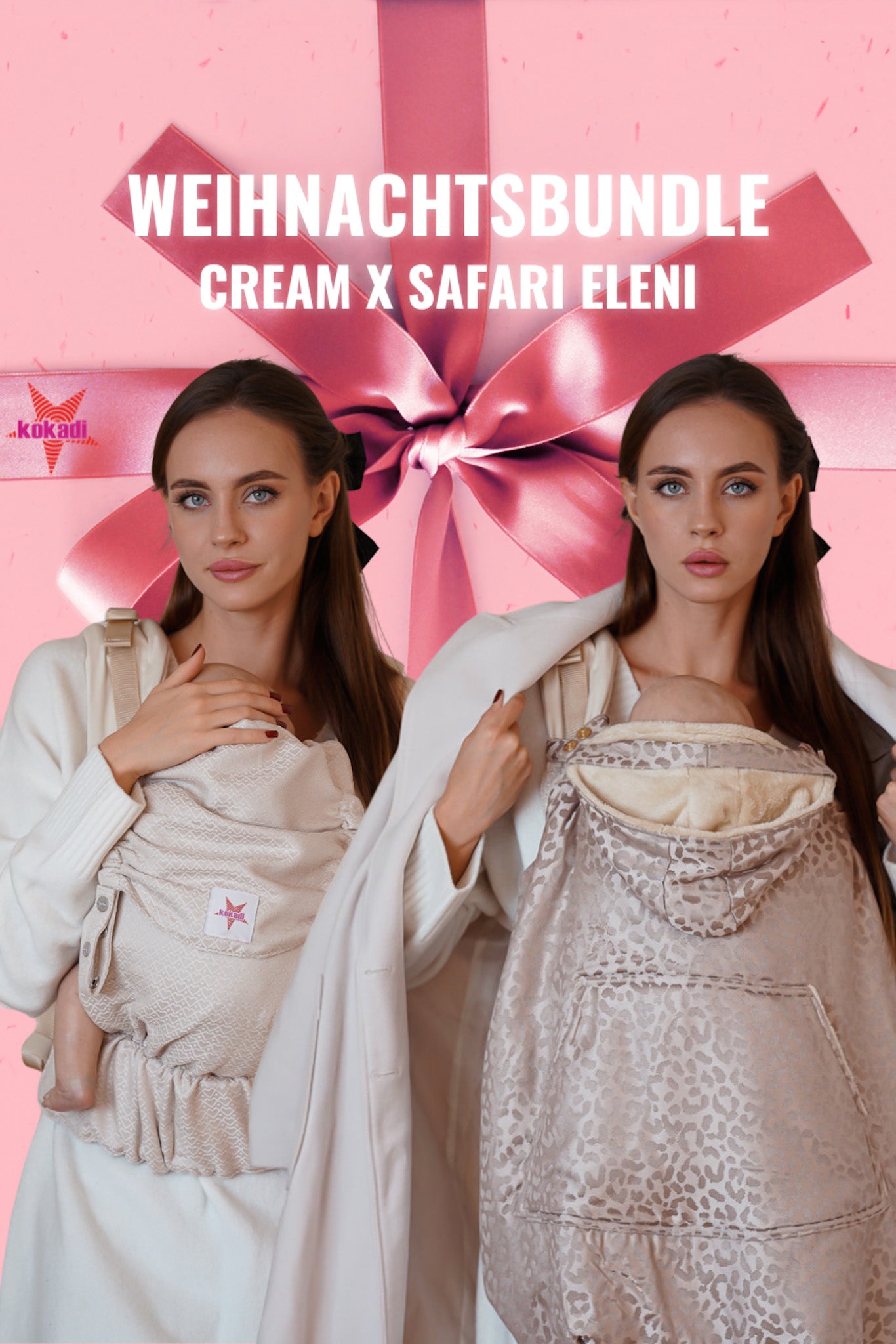 حزمة غطاء للحمل Safari Eleni & Baby Carrier Flip Just Cream